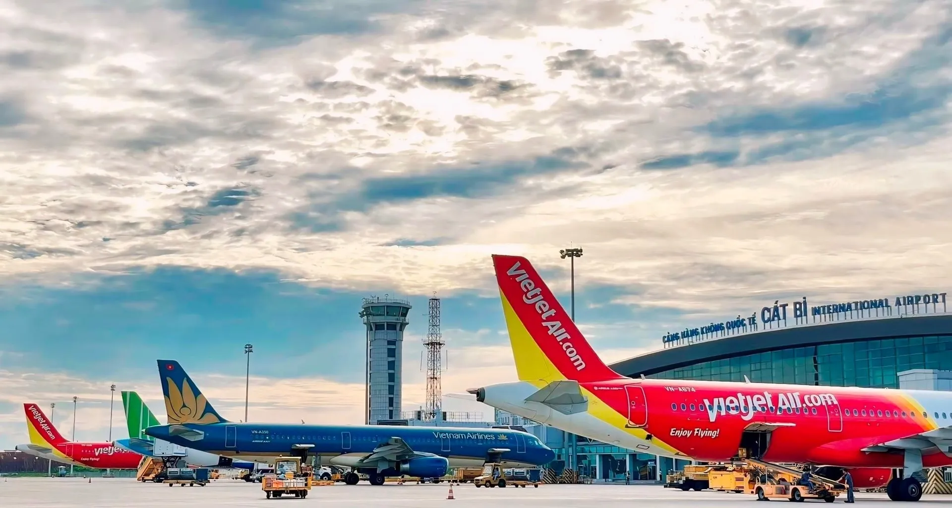 Từ sân bay Cát Bi chỉ mất 10-15 phút di chuyển về trung tâm