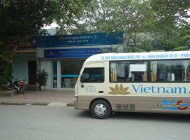 Xe bus Vietnam Airline đưa đón tại sân bay Nội Bài