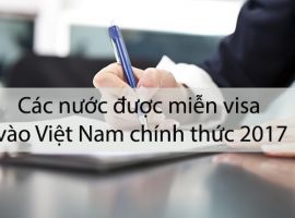 Các nước miễn Visa cho Việt Nam