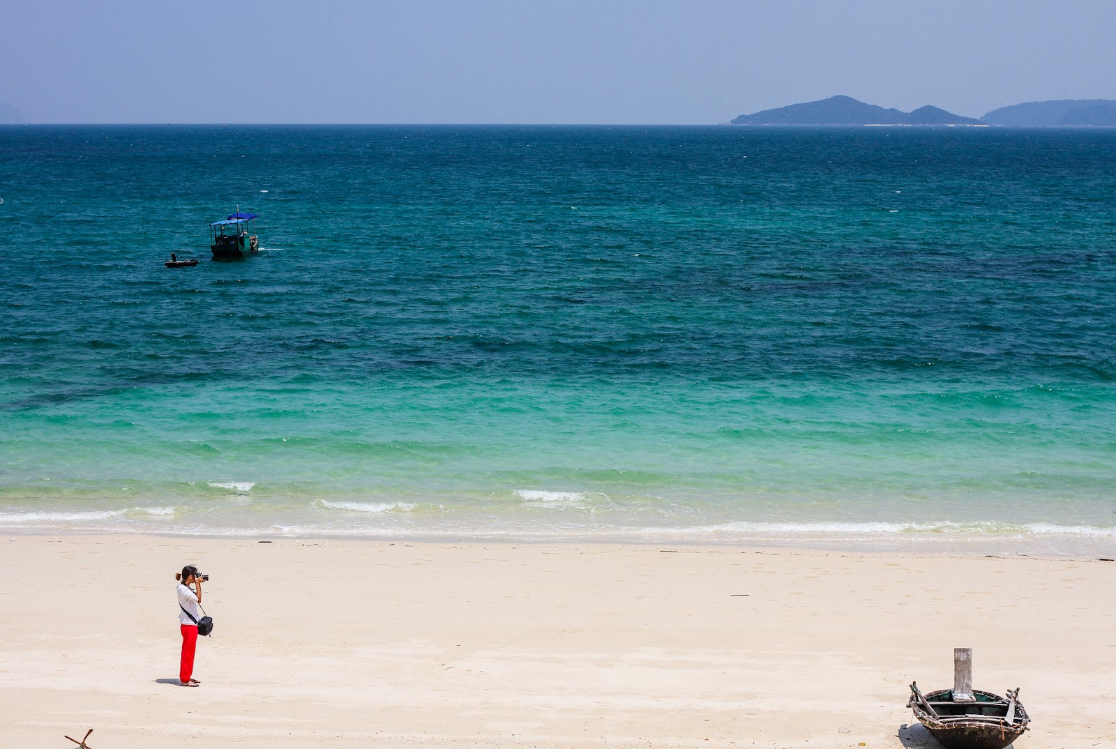 Bãi biển trên đảo Thanh Lân (Nguồn: Sưu tầm)